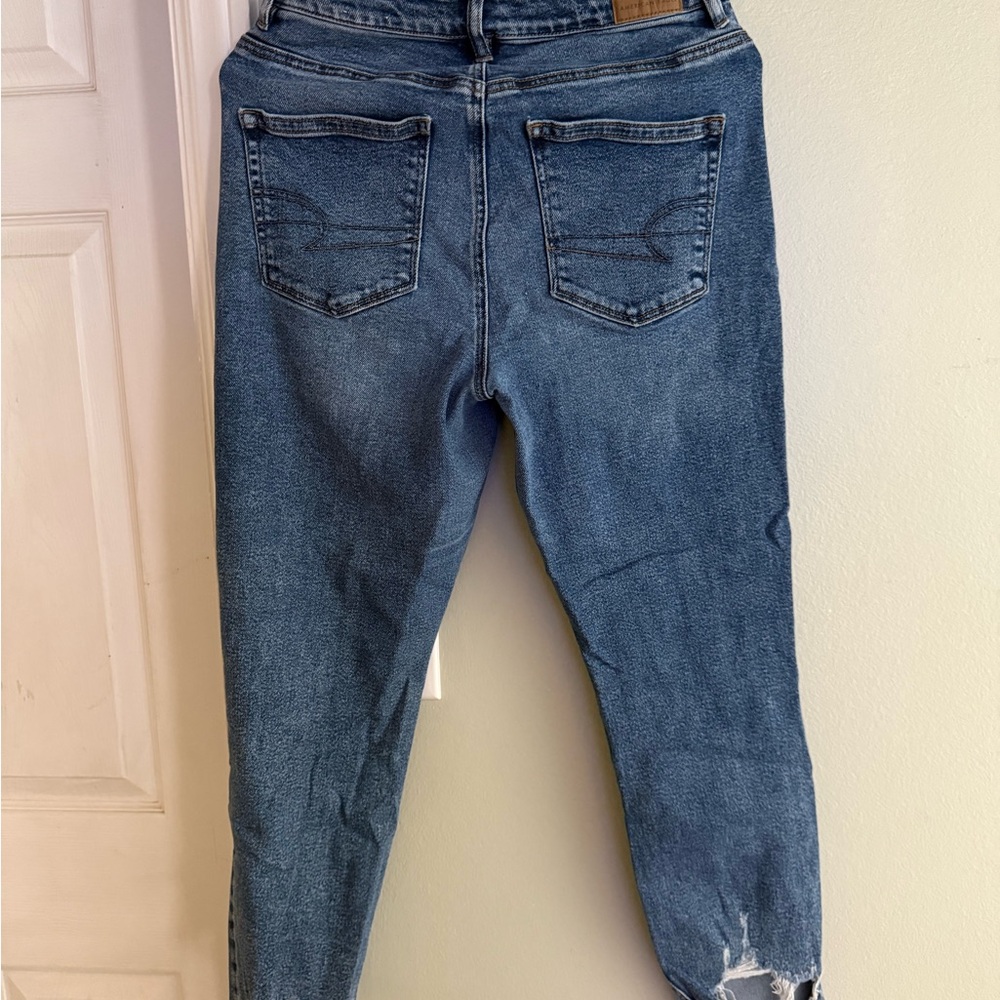 Distressed Blue Jeans - Picture 2 of 3